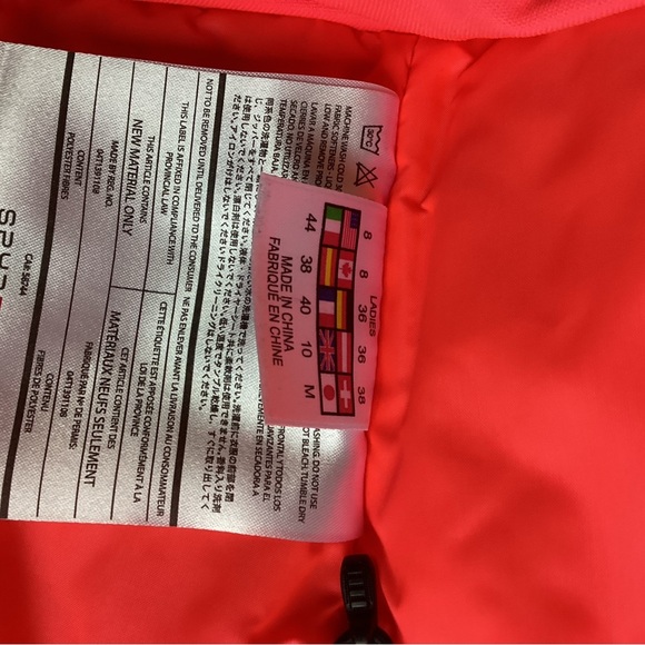 NWOT SPYDER Women’s Slate Blue Jacket with Coral Accents - Picture 8 of 10